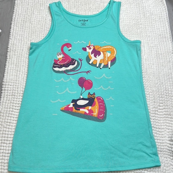 Cat & Jack Set of Two Tank Tops Girls XL 14/16 Like New - Picture 9 of 13